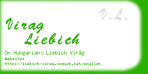 virag liebich business card